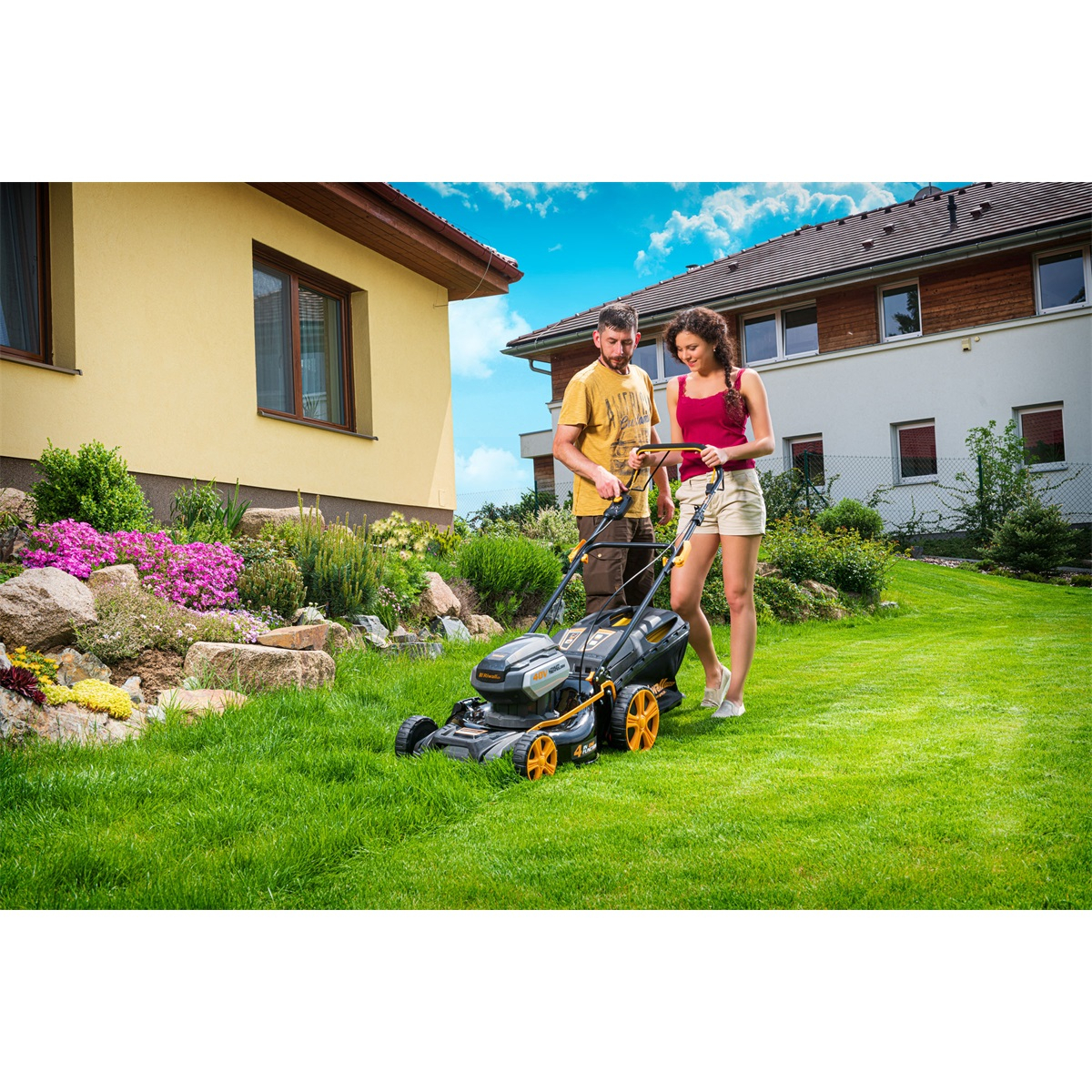 Riwall PRO RALM 4640SPi aku 40 V trávna kosačka 4v1 s pojazdom a bezuhlíkovým motorom Náhľad