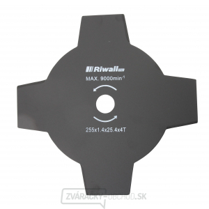 Riwall PRE Žací nôž štvorzubý ku krovinorezu pr. 255mm Riwall PRE Žací nôž štvorzubý ku krovinorezu pr. 255mm gallery main image