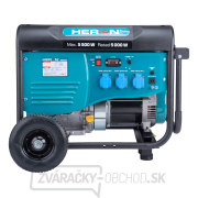 Elektrocentrála benzínová 5,5 kW / 13HP, pre zváranie, podvozok Náhľad