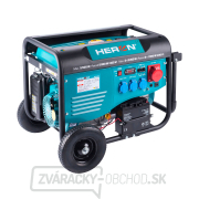 Elektrocentrála benzínová HERON 13HP/ 6,0 kW (400V), 2x2,2kW (230V), elektrický štart, podvozok náhled