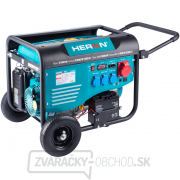 Elektrocentrála benzínová HERON 13HP/ 6,0 kW (400V), 2x2,2kW (230V), elektrický štart, podvozok gallery main image