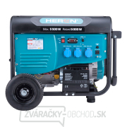 Elektrocentrála benzínová HERON 5,5 kW / 13HP, pre zváranie, elektrický štart, podvozok Náhľad