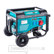 Elektrocentrála benzínová HERON 15HP/6,8kW (400V), 5,5 kW (230V), podvozok náhled