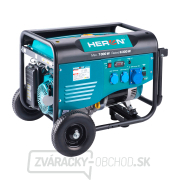 Elektrocentrála benzínová HERON 7,0kW / 15HP, pre zváranie, podvozok náhled