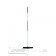 Hrable záhradné plastové 12-zubom s násadou gallery main image