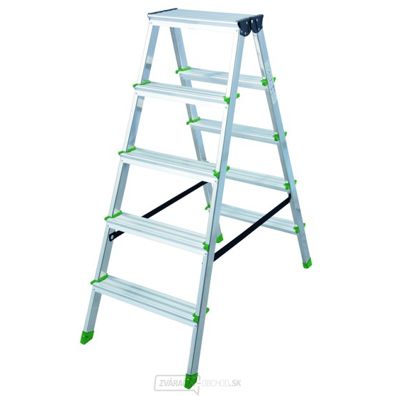 Schodíky Al 8-stupňové obojstranné 170 cm PROTEC, nosnosť 150kg