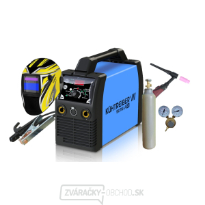 Kühtreiber KITin 150 TIG LA RS + káble 25/3m + kukla + horák TIG + ventil + plná fľaša ARGON  Kühtreiber KITin 150 TIG LA RS + káble 25/3m + kukla + horák TIG + ventil + plná fľaša ARGON  gallery main image