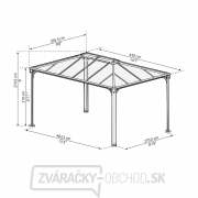 Záhradný hliníkový altánok Palram Martinique 4300 Náhľad