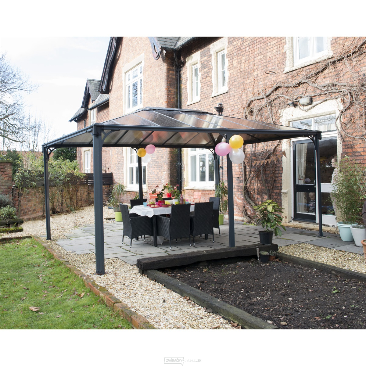 Záhradný hliníkový altánok Palram Martinique 5000