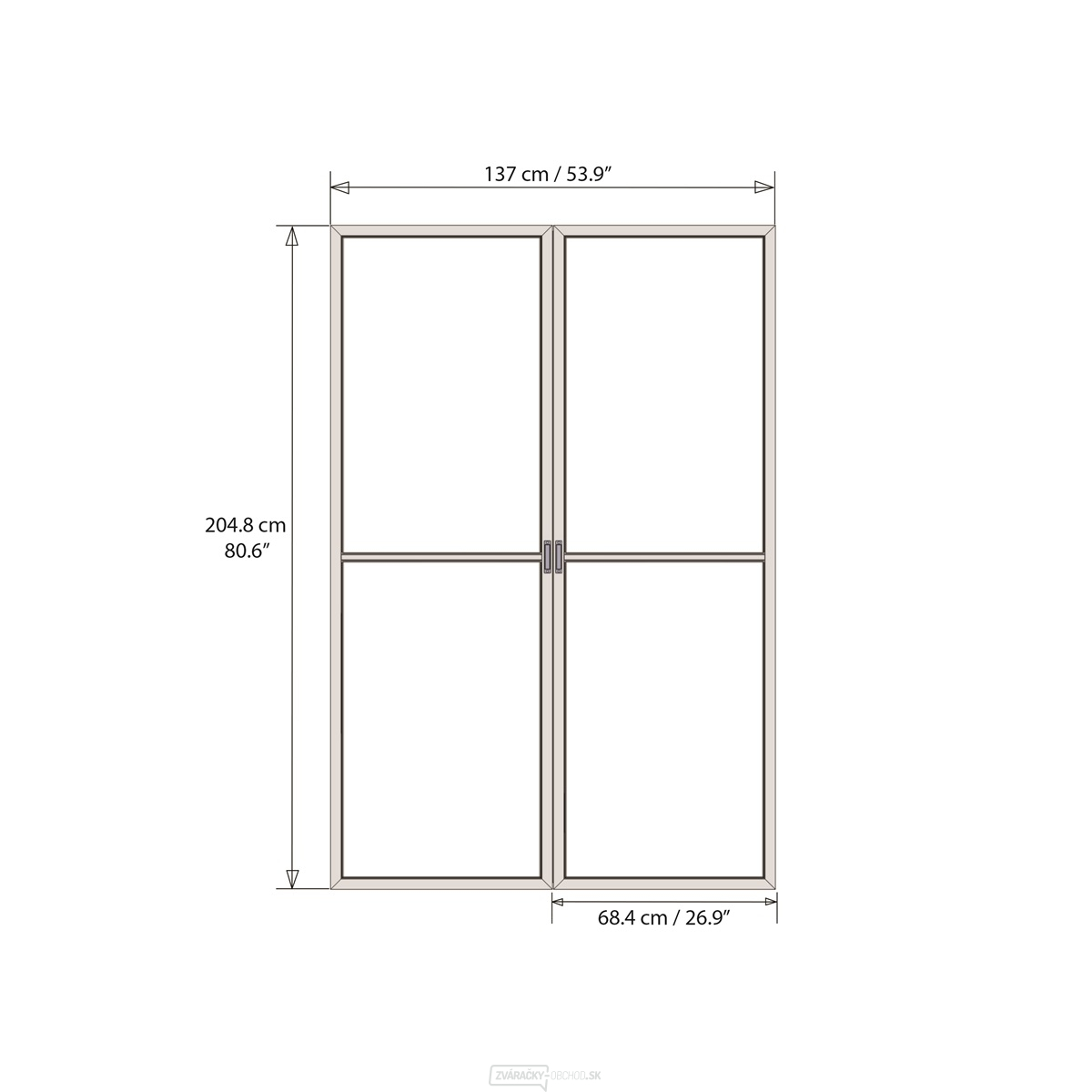 Palram Dvere s moskytiérou pre Torino 3 x 4,25 (sivé) Palram Dvere s moskytiérou pre Torino 3 x 4,25 (sivé) gallery main image