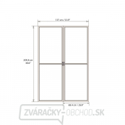 Palram Dvere s moskytiérou pre Torino 3 x 4,25 (sivé) Náhľad