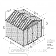 Záhradný domček Palram Skylight 8x8 hnedý náhled