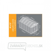 Záhradný domček Palram Skylight 8x8 hnedý náhled