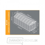 Záhradný domček Palram Skylight 8x8 hnedý náhled