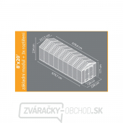 Záhradný domček Palram Skylight 8x8 hnedý náhled
