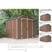 Záhradný domček Palram Skylight 8x8 hnedý gallery main image