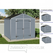 Záhradný domček Palram Skylight 8x8 sivý gallery main image