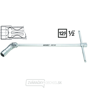 Kľúč s nástrčnou hlavicou na zapaľovacie sviečky 16 mm HAZET 4767 AKF Kľúč s nástrčnou hlavicou na zapaľovacie sviečky 16 mm HAZET 4767 AKF gallery main image