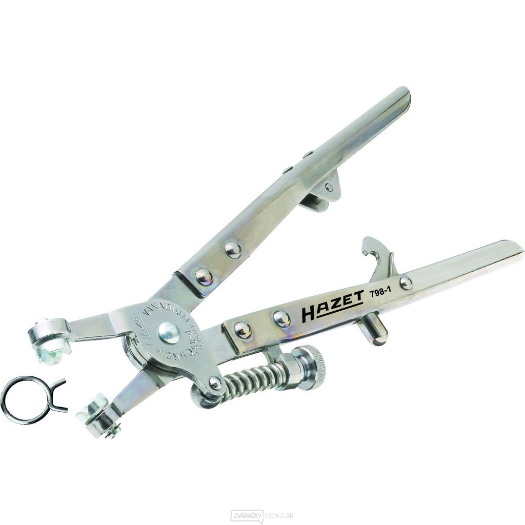 Kliešte na jednoduchej samosvorné hadicové spony HAZET 798-1