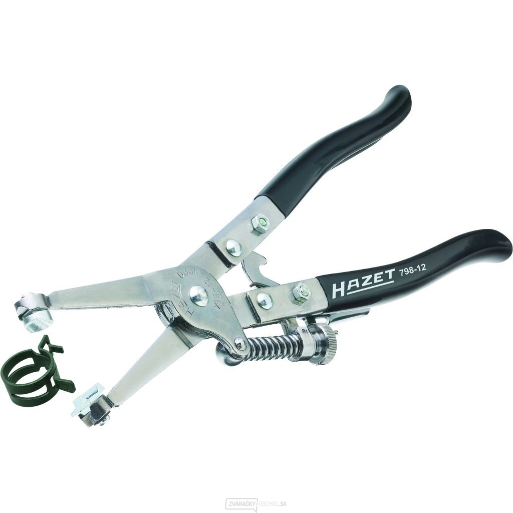 Kliešte na páskové/perové samosvorné hadicové spony HAZET 798-12