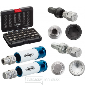 Sada prípravkov na bezpečnostné skrutky kolies VAG ( Sada prípravkov na bezpečnostné skrutky kolies VAG (