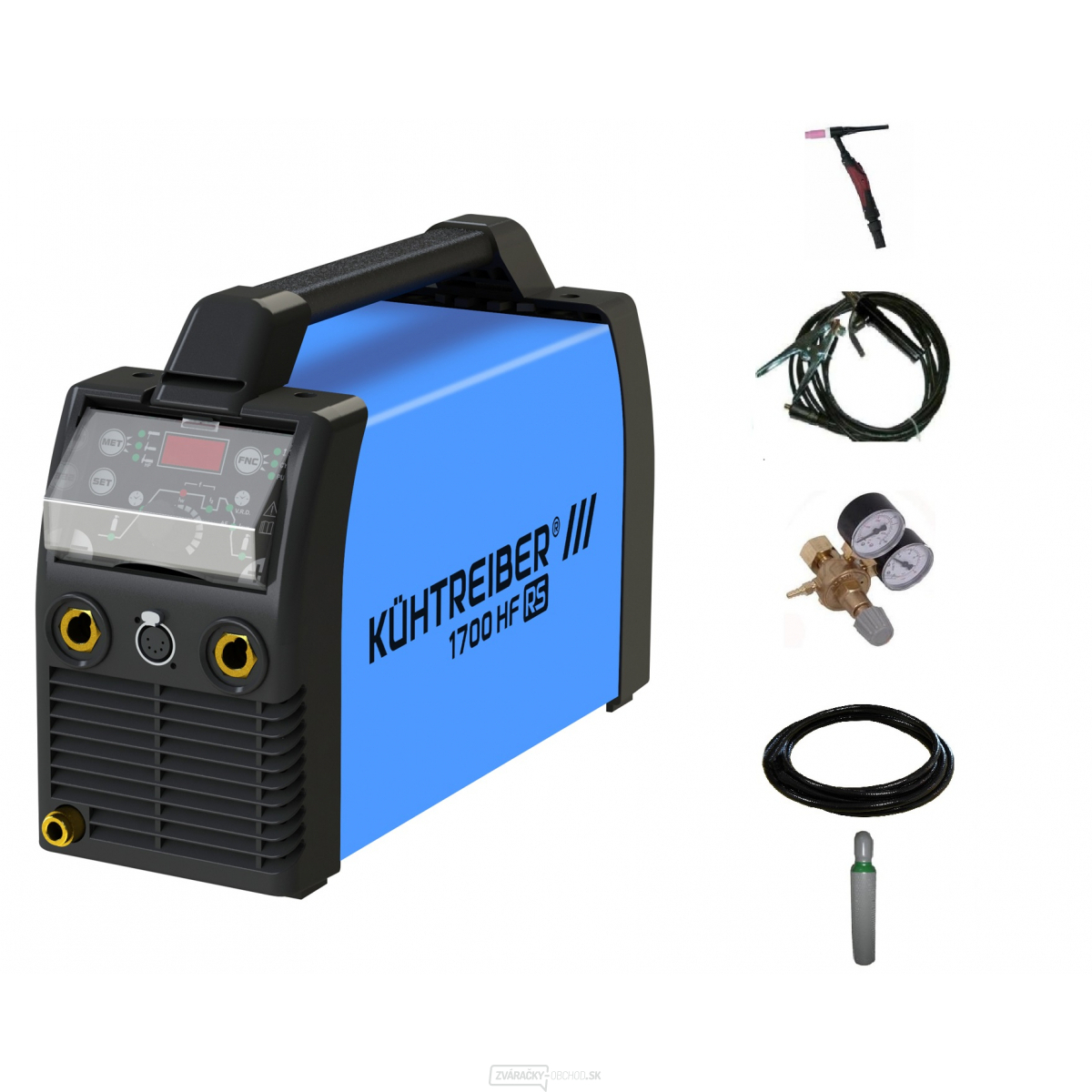 Kühtreiber KITin 1700 HF RS SET s 25/3m káblami + plná fľaša ARGON