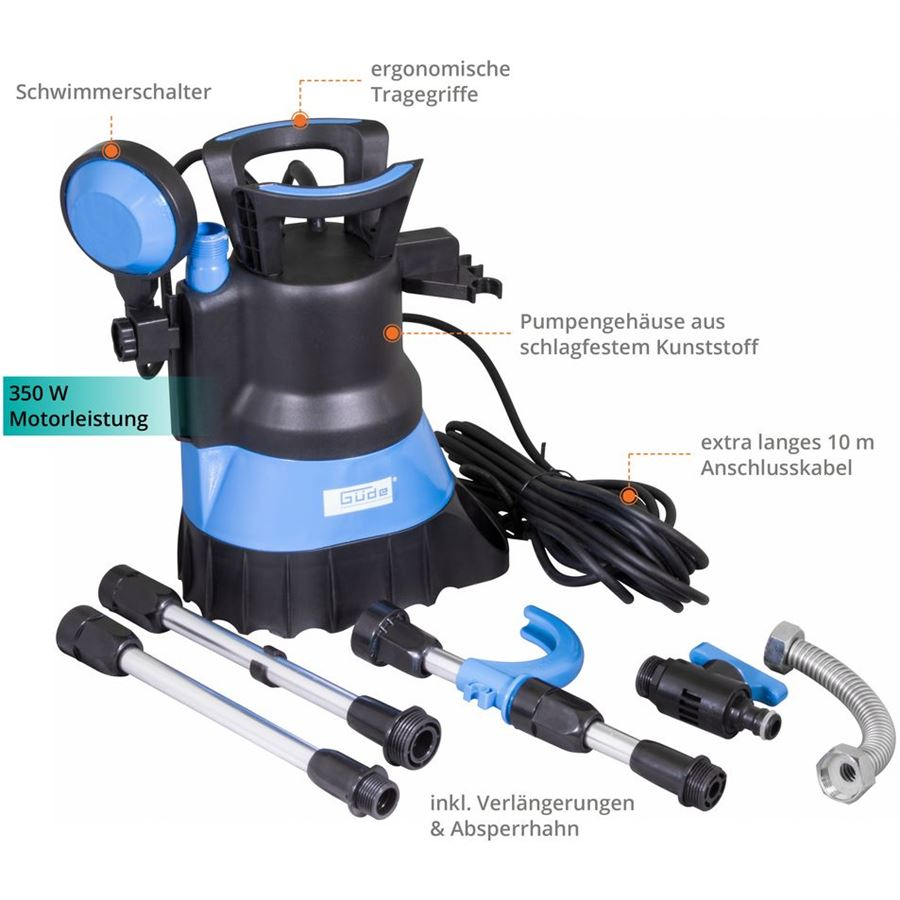 Ponorné čerpadlo do suda GUDE GFP 5200 Náhľad
