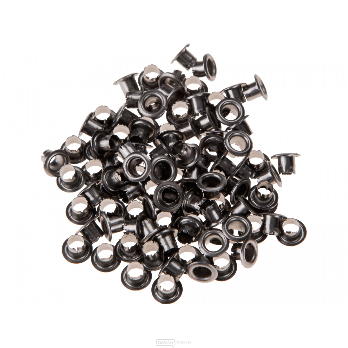 Očká-druky, sada100ks, farba šedý nikel