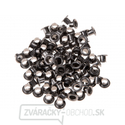 Očká-druky, sada100ks, farba šedý nikel Očká-druky, sada100ks, farba šedý nikel gallery main image