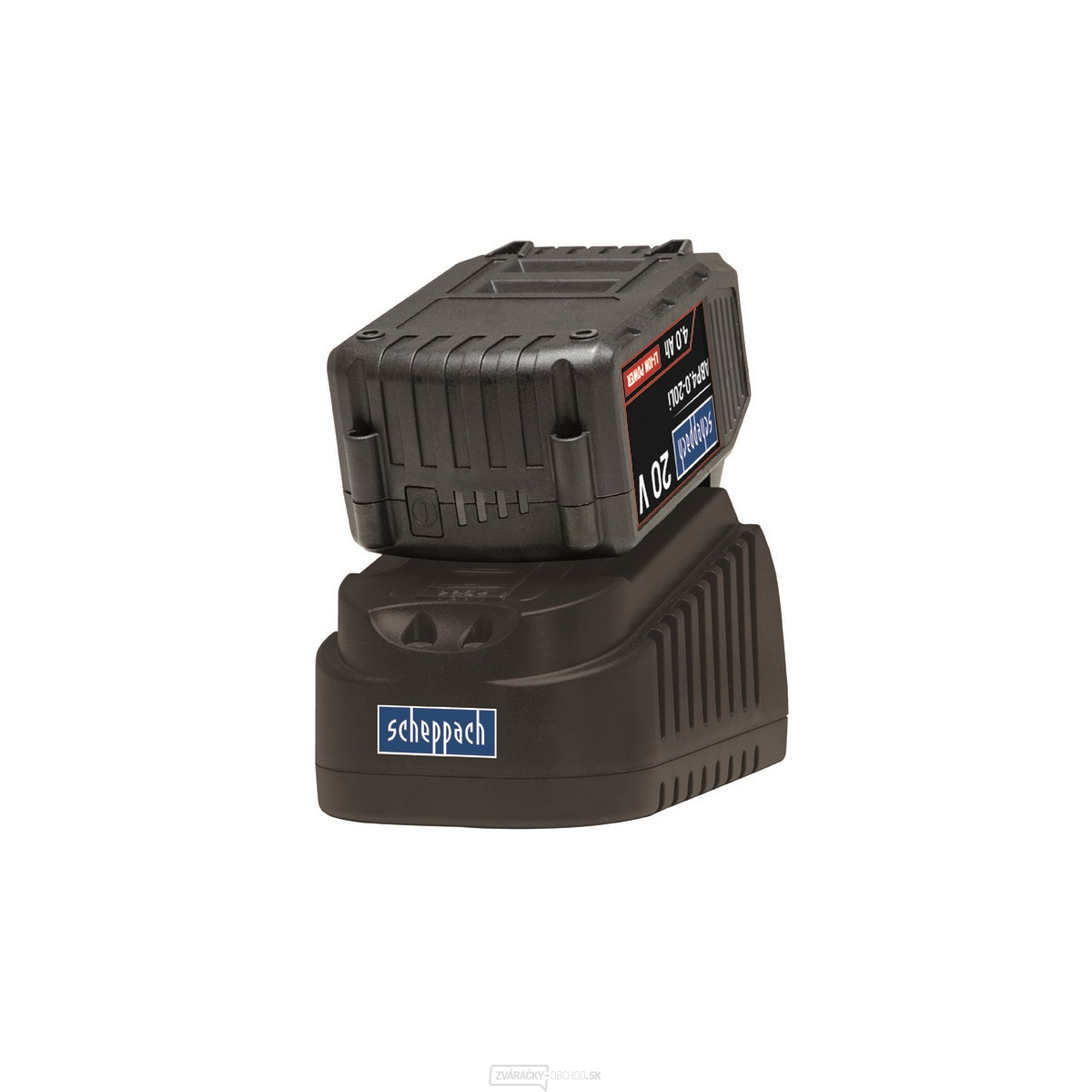 Scheppach ABP4.0-20Li KIT B 20 V set nabíjačky 4 A a batérie 4 Ah