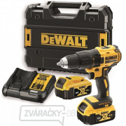 Aku bezuhlíková vŕtačka DeWALT 18V XR Li-Ion 2x 4,0 Ah DCD777M2T gallery main image