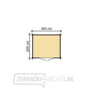 záhradný domček Lanitplast HANNA 300 x 200 cm Náhľad