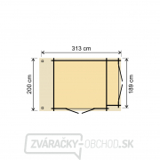 záhradný domček Lanitplast Henriette 313 x 200 cm Náhľad