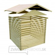 drevený domček KARIBU RADUR 1 (44978) natur náhled