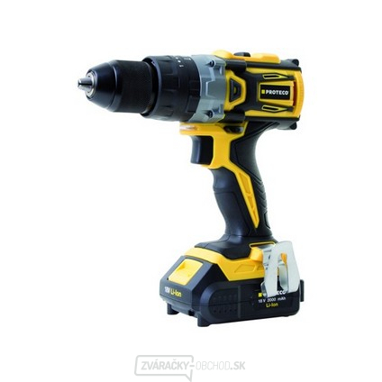 Vŕtačka akumulátorová s príklepom 2-13mm 18V/2.0Ah, 2x batéria