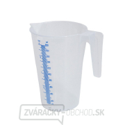 Priehľadná polypropylénová odmerná nádobka 2 l Priehľadná polypropylénová odmerná nádobka 2 l gallery main image