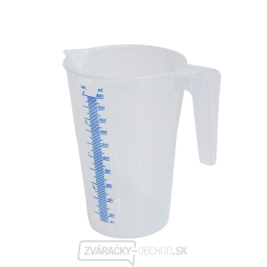 Priehľadná polypropylénová odmerná nádobka 2 l Priehľadná polypropylénová odmerná nádobka 2 l gallery main image