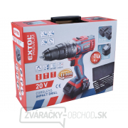 Aku vŕtací skrutkovač EXTOL s príklepom SHARE20V, 20V Li-ion (2x), 2000mAh náhled