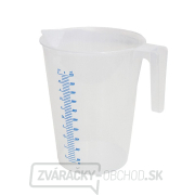 Priehľadná polypropylénová odmerná nádobka 5 l Priehľadná polypropylénová odmerná nádobka 5 l gallery main image