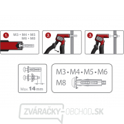 Kliešte montážne na dutinovej kovové hmoždinky, 175mm Náhľad