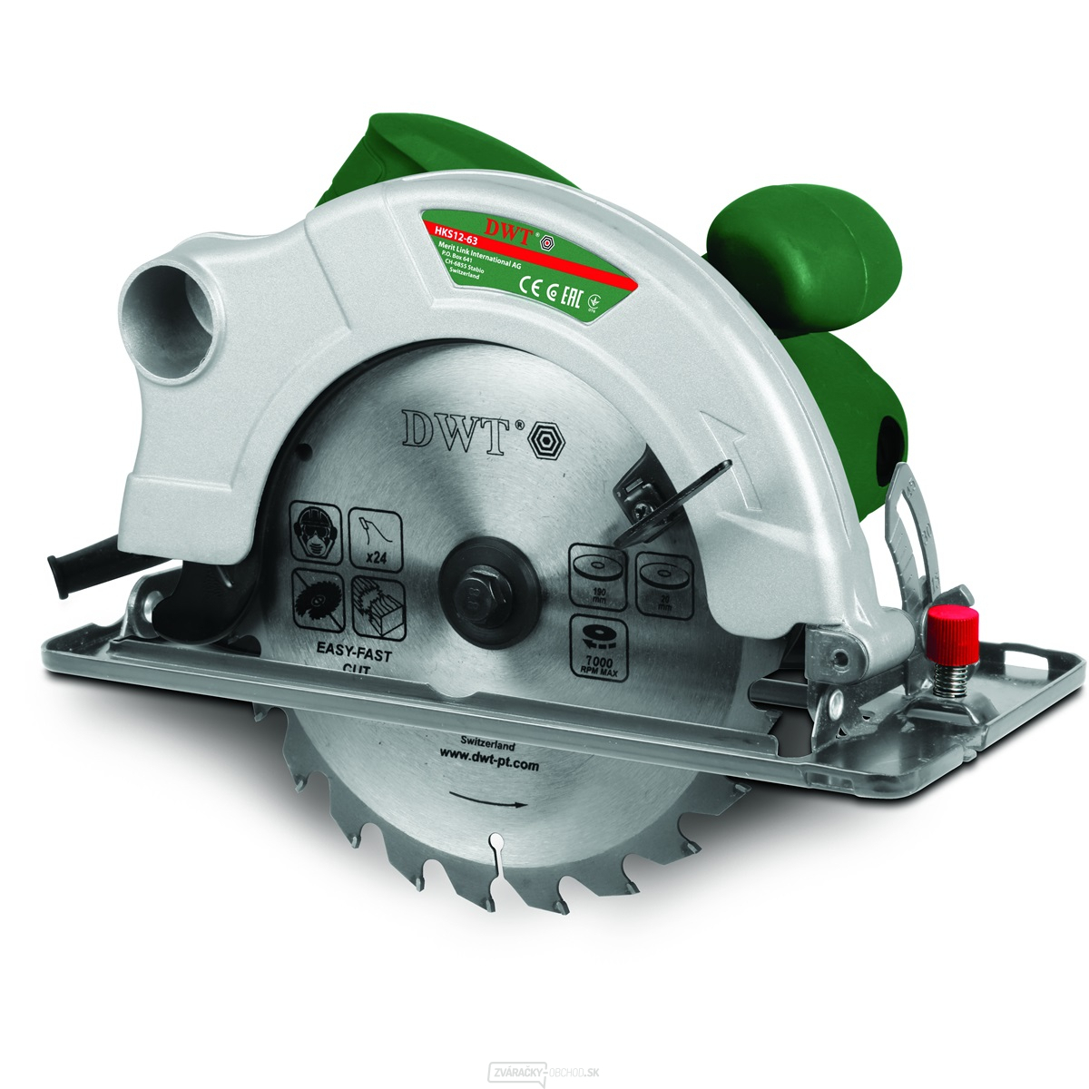 DWT HKS12-63 elektrická okružná píla 1200 W