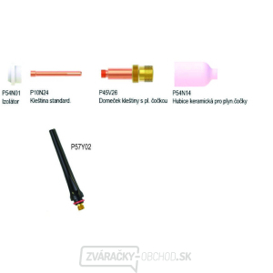 Sada vybavenia PARKER SGT 17/18/26 s objektívom 2,4 vrátane krytu elektródy Sada vybavenia PARKER SGT 17/18/26 s objektívom 2,4 vrátane krytu elektródy gallery main image