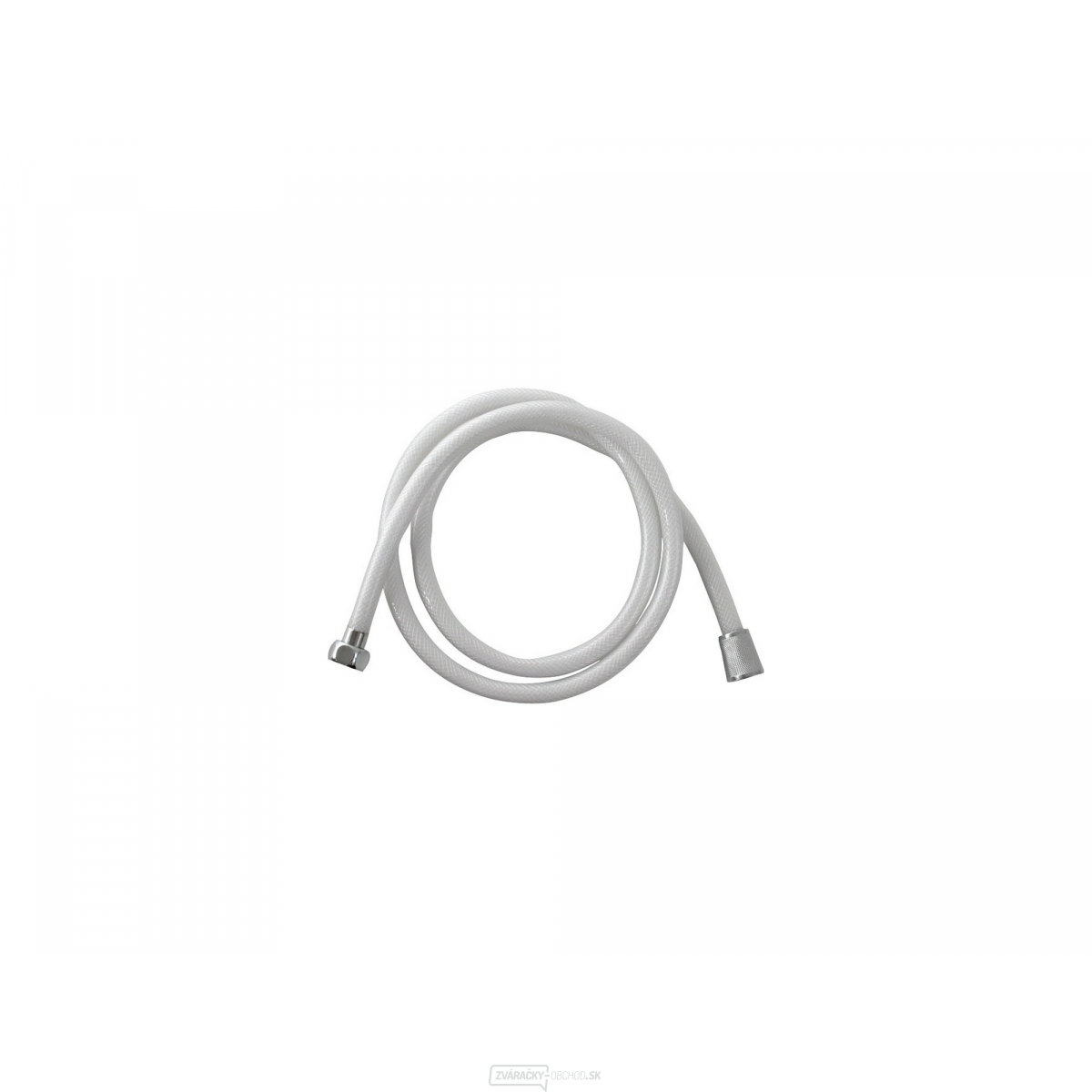 Hadice sprchová, biela, 150cm, PVC