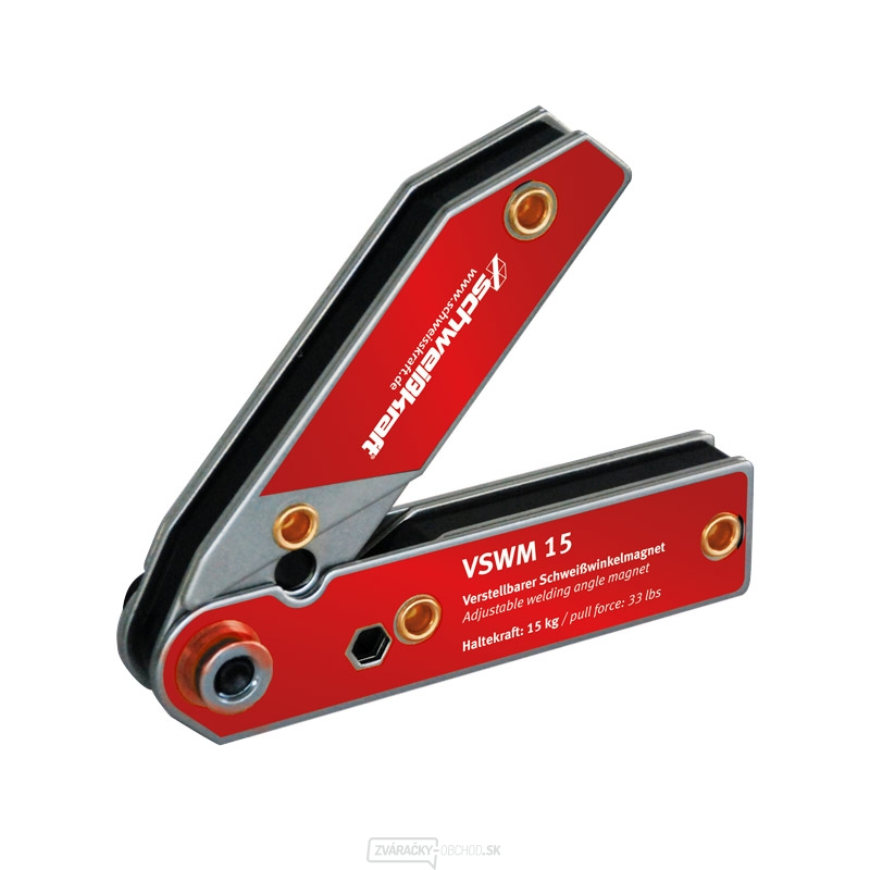 Polohovateľný zváracie uhlový magnet VSWM 15