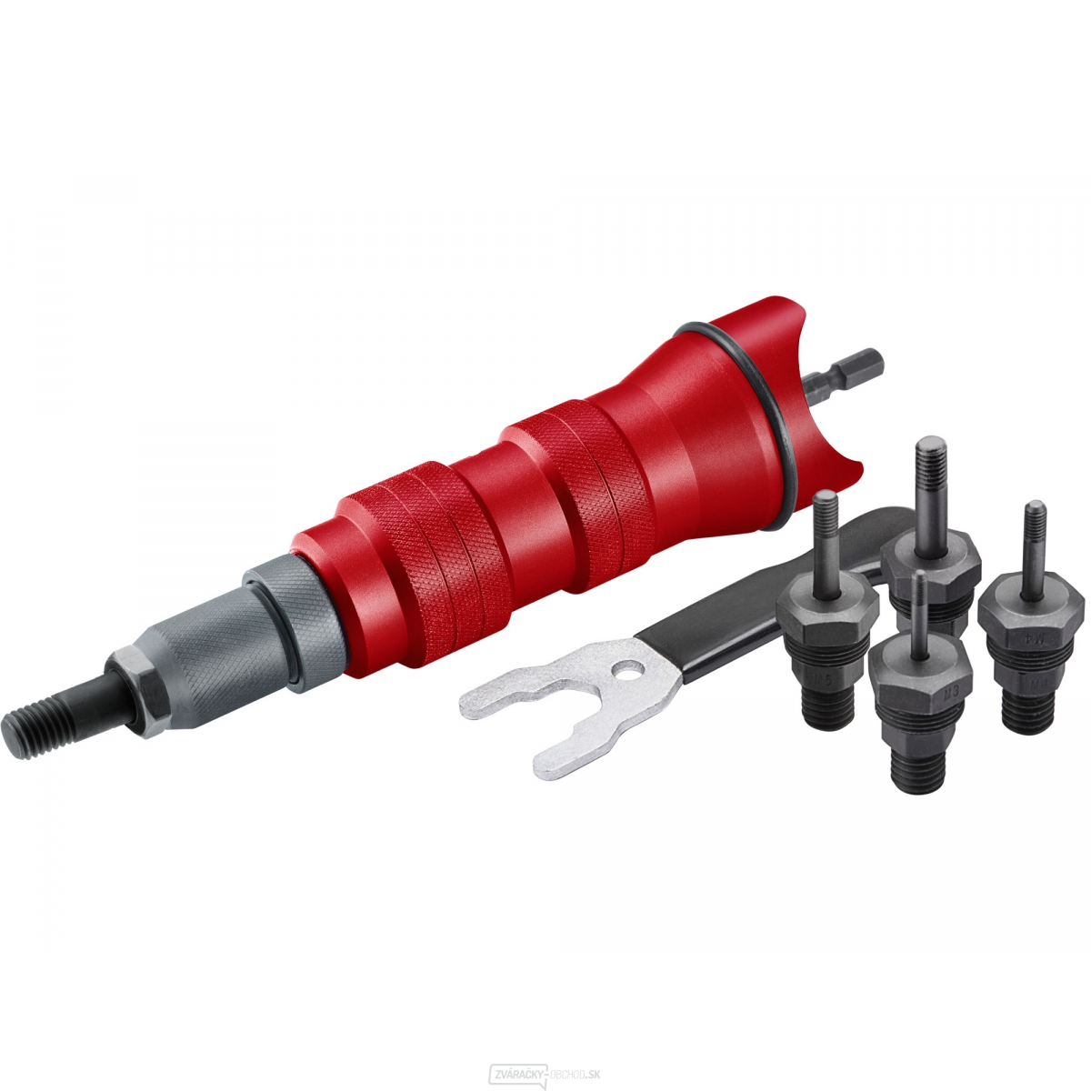 Nadstavec nitovací na vŕtačku, pre nitovacie matice M3-M10, CrMO