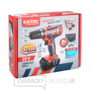 Aku vŕtací skrutkovač EXTOL SHARE20V, 20V Li-ion, bez batérie a nabíjačky Aku vŕtací skrutkovač EXTOL SHARE20V, 20V Li-ion, bez batérie a nabíjačky náhled