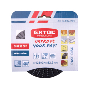 Kotúč rašplový na drevo, 125x3x22,2mm, hrubý sek náhled