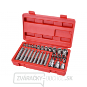 Hlavice a hroty Torx sada 35ks, 1/4