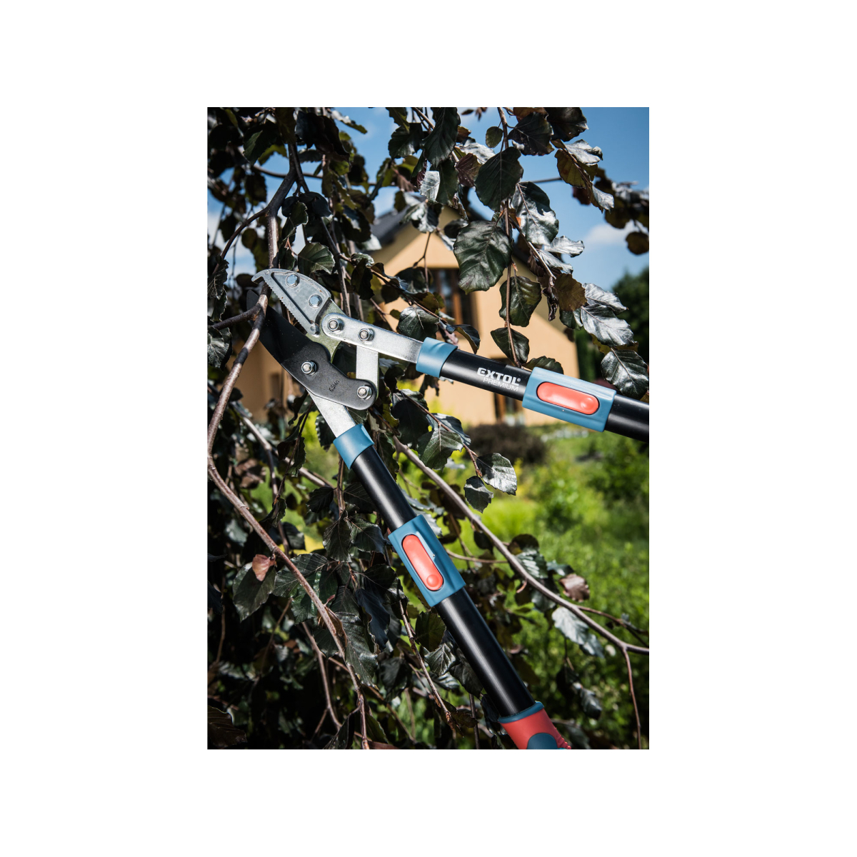 Nožnice na konáre teleskopické prevodové nákovkové, 670-940mm, HCS Náhľad