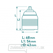 Hlava rýchloupínacie Skľučovadlové, 2-13mm Náhľad